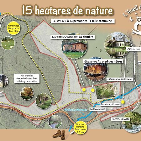 Gite Nature Au Pied Des Hetres Vitrac-sur-Montane Exterior foto